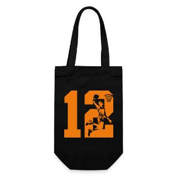 NUMÉRO 12 : 12E ANNIVERSAIRE DE BASKET-BALL - Sac à bouteille - noir - Devant