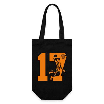NUMBER 17 BASKETBALL 17TH BIRTHDAY - Gift Bag for Bottles - black - Front