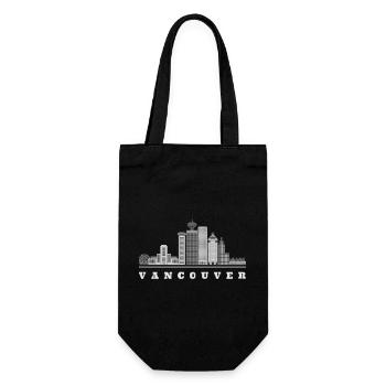 Vancouver Skyline Canada - Gift Bag for Bottles - black - Front