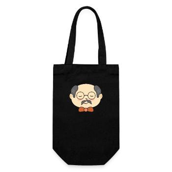 Opa Großvater - Geschenkbeutel für Flaschen - Schwarz - Vorne