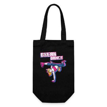 Breakdancing Unicorn Breakdance Breakdancerin - Geschenkbeutel für Flaschen - Schwarz - Vorne
