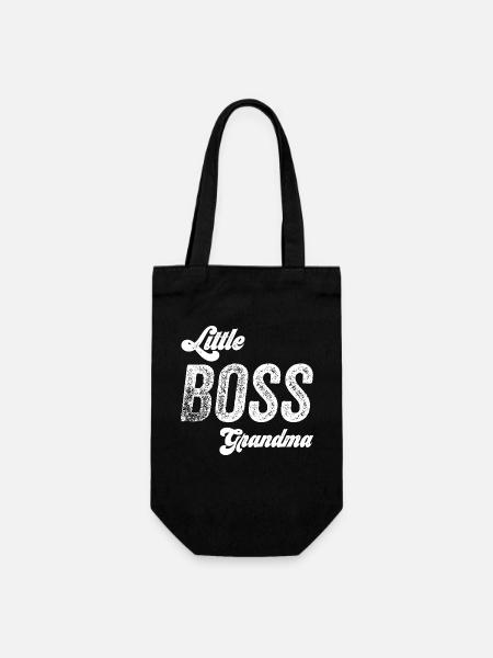 Lustige Oma - Geschenkbeutel für Flaschen - Schwarz