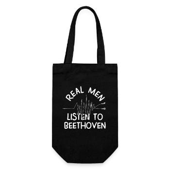 Beethoven - Gift Bag for Bottles - black - Front