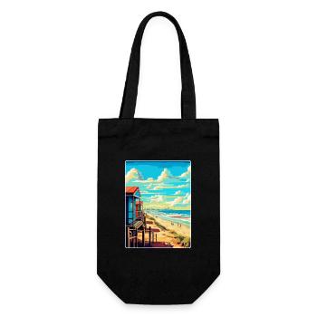 Zandvoort Pays-Bas Affiche de voyage vintage WPA - Sac à bouteille - noir - Devant