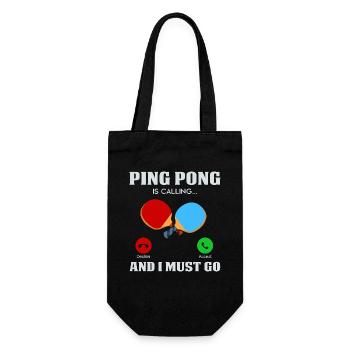 Table tennis - Gift Bag for Bottles - black - Front