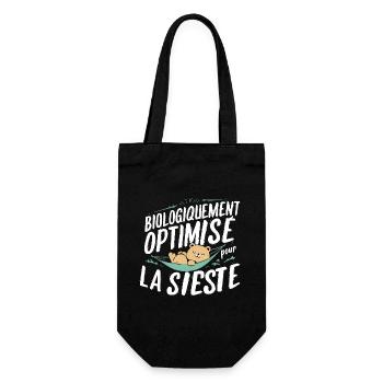Biologiquement Optimisé Pour La Sieste - Sac à bouteille - noir - Devant