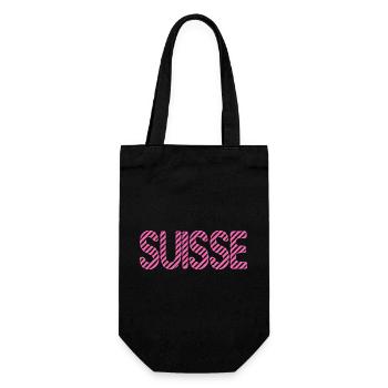 SUISSE. PAYS. GENEVE. HUMOUR. DRAPEAU. GENEVE - Sac à bouteille - noir - Devant