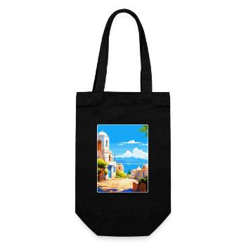 Kos Griechenland Vintage Reise Poster Souvenir Souvenir - Geschenkbeutel für Flaschen - Schwarz - Vorne