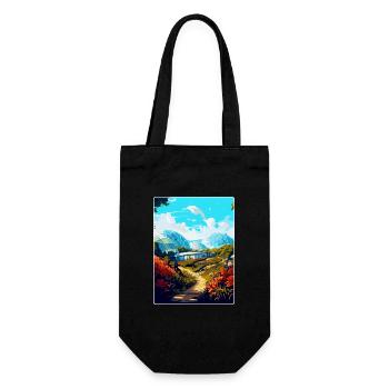 Eden Project England Uk Travel Poster Souvenir WPA - Gift Bag for Bottles - black - Front