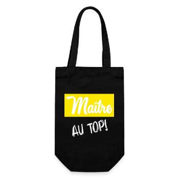 MEISTER. MEISTER. HUMOR - Geschenkbeutel für Flaschen - Schwarz - Vorne