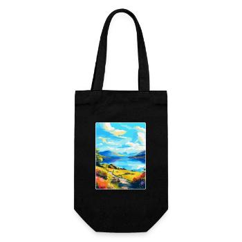 Loch Lomond National Park Travel Poster Souvenir - Gift Bag for Bottles - black - Front