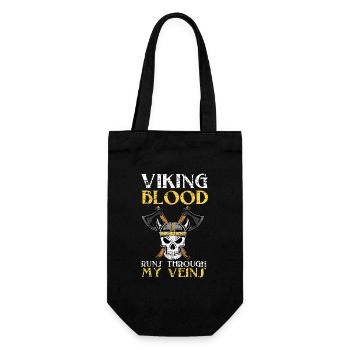 Viking Blut - Geschenkbeutel für Flaschen - Schwarz - Vorne