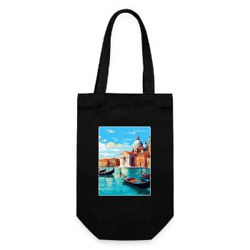 Venise Italie Affiche de voyage vintage WPA Souvenir - Sac à bouteille - noir - Devant