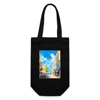 Palma De Mallorca Spanien Vintage Reiseplakat WPA - Geschenkbeutel für Flaschen - Schwarz - Vorne