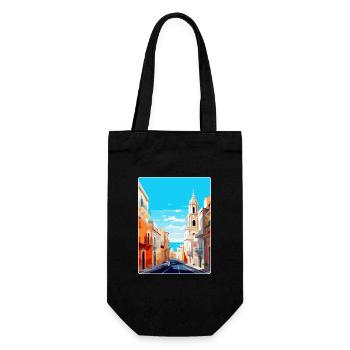 Cadix Espagne Affiche de voyage vintage WPA Art Souvenir - Sac à bouteille - noir - Devant