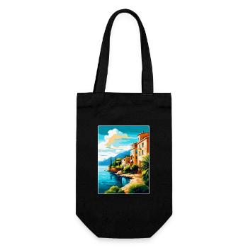 Mallorca Spanien Vintage Reiseplakat Souvenir WPA - Geschenkbeutel für Flaschen - Schwarz - Vorne