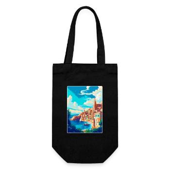 La Valette Malte Affiche de voyage vintage Souvenir WPA - Sac à bouteille - noir - Devant