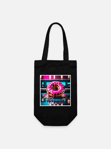Donut 2 - Geschenkbeutel für Flaschen - Schwarz