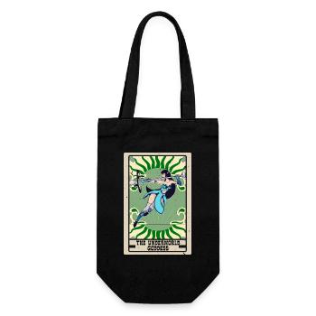 Die Unterweltgöttin Tarotkarte Wahrsagerei - Geschenkbeutel für Flaschen - Schwarz - Vorne