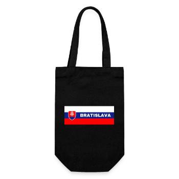 Bratislava dans le drapeau slovaque - Sac à bouteille - noir - Devant