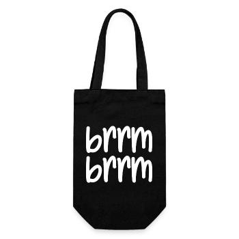 brrm brrm - Gift Bag for Bottles - black - Front
