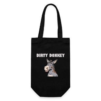 DIRTY DONKEY - Geschenkbeutel für Flaschen - Schwarz - Vorne