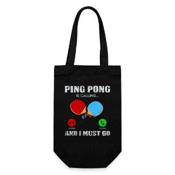 Ping Pong Call: Get Started Now - Gift Bag for Bottles - black - Front
