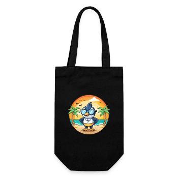 Elster Lustige Cartoon Sommer Strand Sonnenbrille - Geschenkbeutel für Flaschen - Schwarz - Vorne