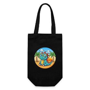 Dragon Funny Cartoon Lunettes de soleil de plage d’été - Sac à bouteille - noir - Devant