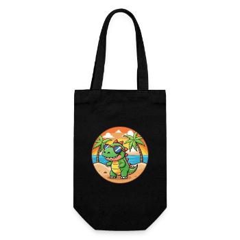 Dinosaurier Lustige Cartoon Sommer Strand Sonnenbrille - Geschenkbeutel für Flaschen - Schwarz - Vorne