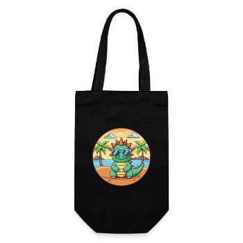 Dragon Funny Cartoon Lunettes de soleil de plage d’été - Sac à bouteille - noir - Devant