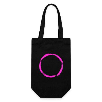Kreis Symbol Kreisform Neue Variante - Geschenkbeutel für Flaschen - Schwarz - Vorne