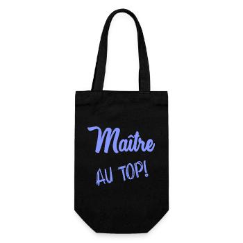 MASTER - Gift Bag for Bottles - black - Front