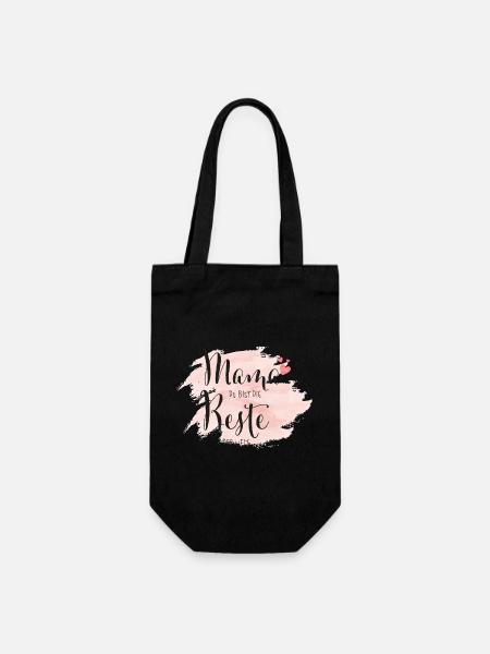 Mama you are the best in the world - Gift Bag for Bottles - black