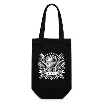 Grill Logo - Gift Bag for Bottles - black - Front