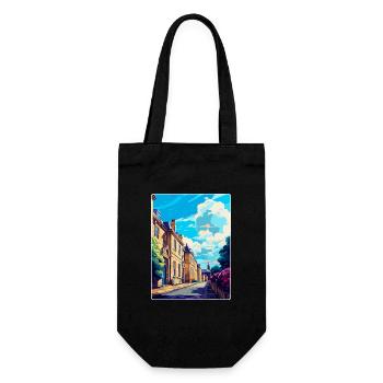 Chipping Norton England Uk Travel Poster Souvenir - Gift Bag for Bottles - black - Front