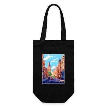 Oxford Street England Uk Vintage Travel Poster WPA - Gift Bag for Bottles - black - Front