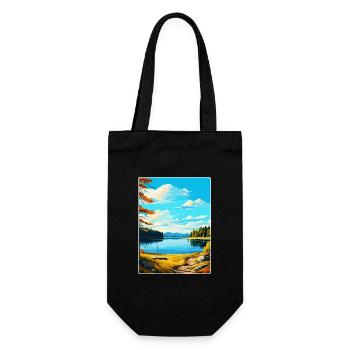 Kielder Water Forest Park England Uk Travel Poster - Gift Bag for Bottles - black - Front