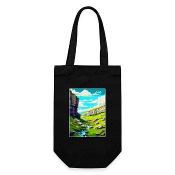 Malham Cove England Uk Vintage Reiseposter WPA - Geschenkbeutel für Flaschen - Schwarz - Vorne