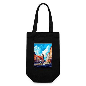 Ostrava Tschechische Republik Vintage Reiseposter WPA - Geschenkbeutel für Flaschen - Schwarz - Vorne
