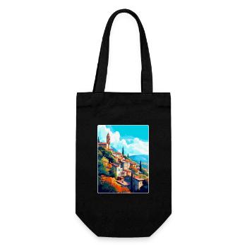 Grasse Frankreich Vintage Reiseposter WPA Souvenir - Geschenkbeutel für Flaschen - Schwarz - Vorne