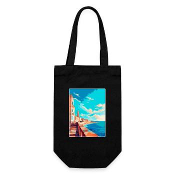 Cadix Espagne Affiche de voyage vintage WPA Art Souvenir - Sac à bouteille - noir - Devant