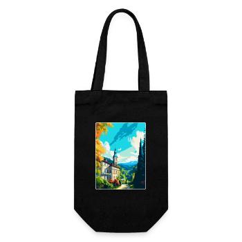 Baden Baden Germany Vintage Travel Poster Souvenir - Gift Bag for Bottles - black - Front