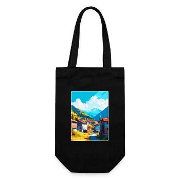 Artvin Türkei Vintage Reiseposter WPA Souvenir - Geschenkbeutel für Flaschen - Schwarz - Vorne