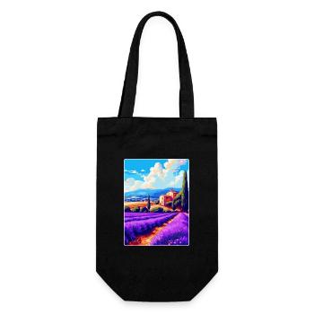 Provence Frankreich Vintage Reiseplakat Souvenir WPA - Geschenkbeutel für Flaschen - Schwarz - Vorne