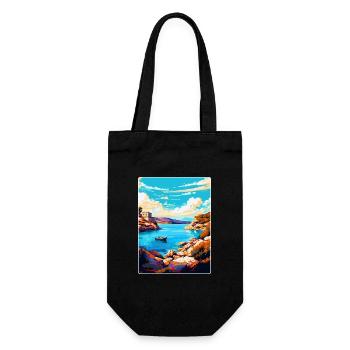Kornati Kroatien Vintage Reiseplakat Souvenir WPA - Geschenkbeutel für Flaschen - Schwarz - Vorne