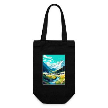 Arosa Suisse Affiche de voyage vintage souvenir - Sac à bouteille - noir - Devant