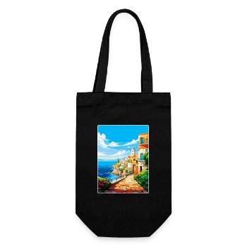Héraklion Grèce Affiche de voyage vintage souvenir - Sac à bouteille - noir - Devant