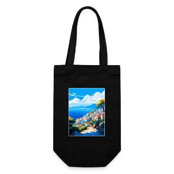 Hydra Grèce Vintage Voyage Poster WPA Souvenir - Sac à bouteille - noir - Devant