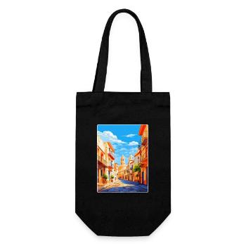 Alicante Espagne Affiche de voyage vintage Souvenir WPA - Sac à bouteille - noir - Devant